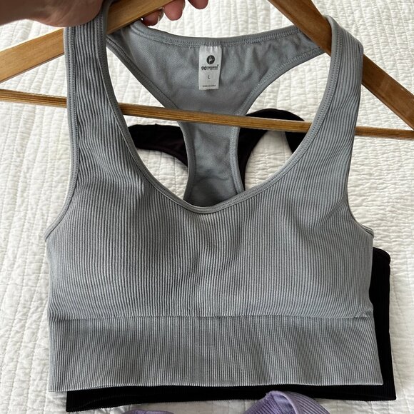 Women Fitness Sport's Bra 90 Degree by Reflex Brand Set of 3 Preowned - Picture 3 of 4